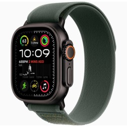 Apple Watch Ultra 2 GPS + Cellular, 49 мм Trail Loop (черный/зеленый), размер M/L