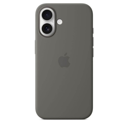 Чехол накладка для iPhone 16 Silicone Case with MagSafe Stone Gray
