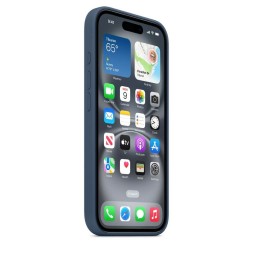 Чехол накладка для iPhone 16 Silicone Case with MagSafe Denim