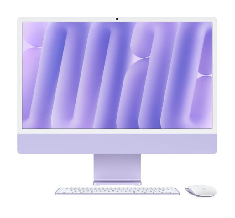 Моноблок Apple iMac 24" Retina 4,5K (M4 10C CPU, 10C GPU) 16/1TB SSD, фиолетовый